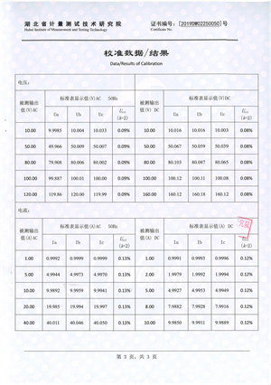 微機(jī)繼電保護(hù)校驗(yàn)儀 證書